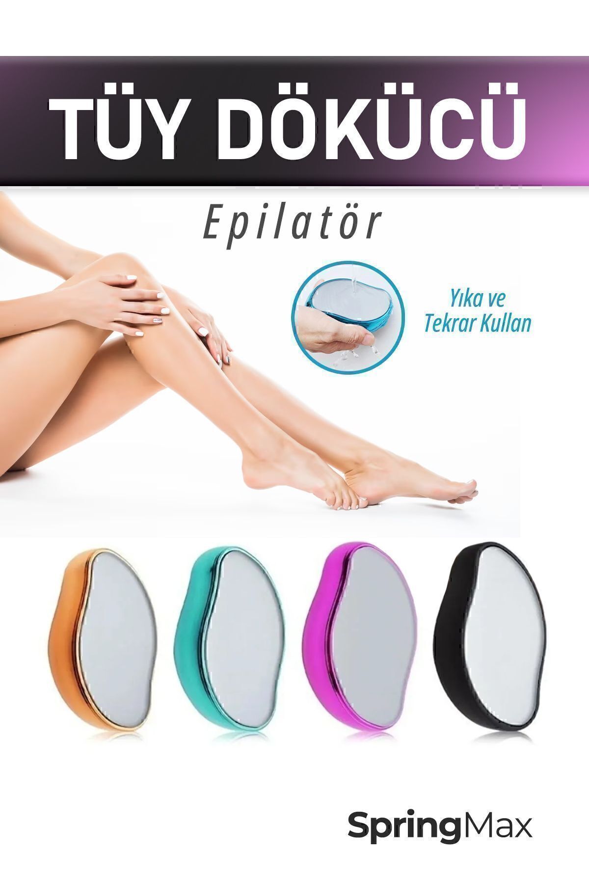 Genel Markalar Crystal Eraser Epilasyon Aleti Tüy Silgisi Tüy Alıcı Fiziksel Kristal Epilatör Ma