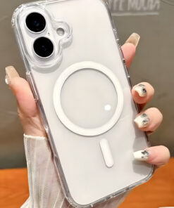 Alternative view of Fibaks (İçi ve Dışı Jelatinli) iPhone 16 Kılıf Magsafe Wireless Kablosuz Şarj Destekli Sert Darbe Emici