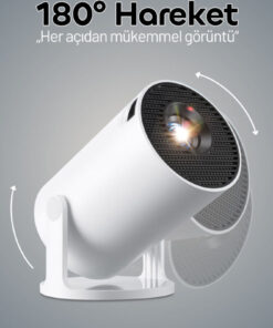 Alternative view of Gomax Hy300 Pro 4k Taşınabilir Sinema Projeksiyon 1280*720p Ev Sineması Android Akıllı Projektör