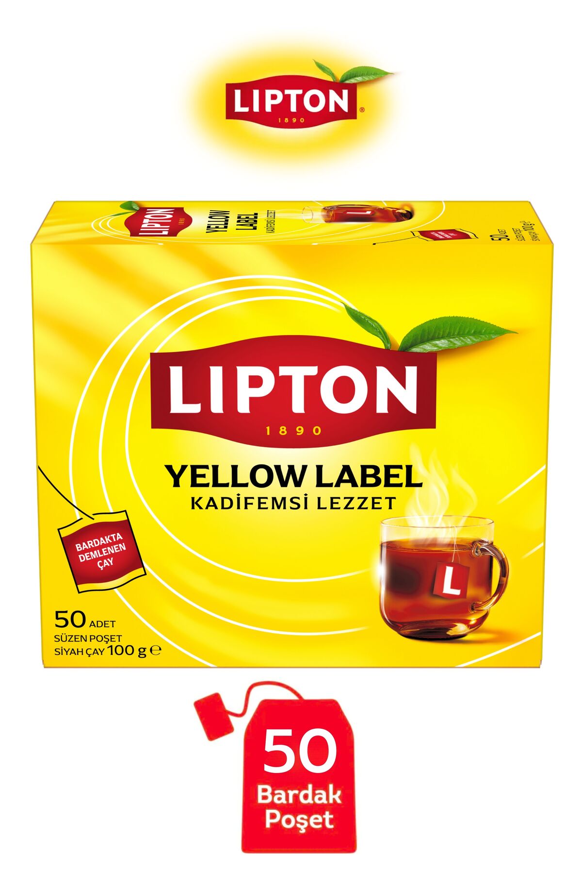 Lipton Yellow Label Bardak Poşet Çay 50li