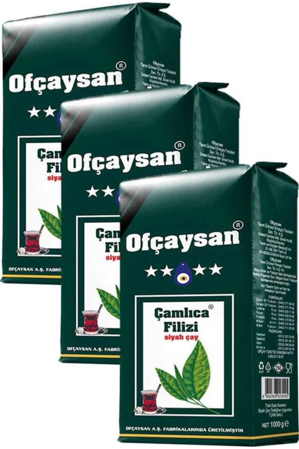 Ofçay Çamlıca Filizi Siyah Çay 3 x 1 KG