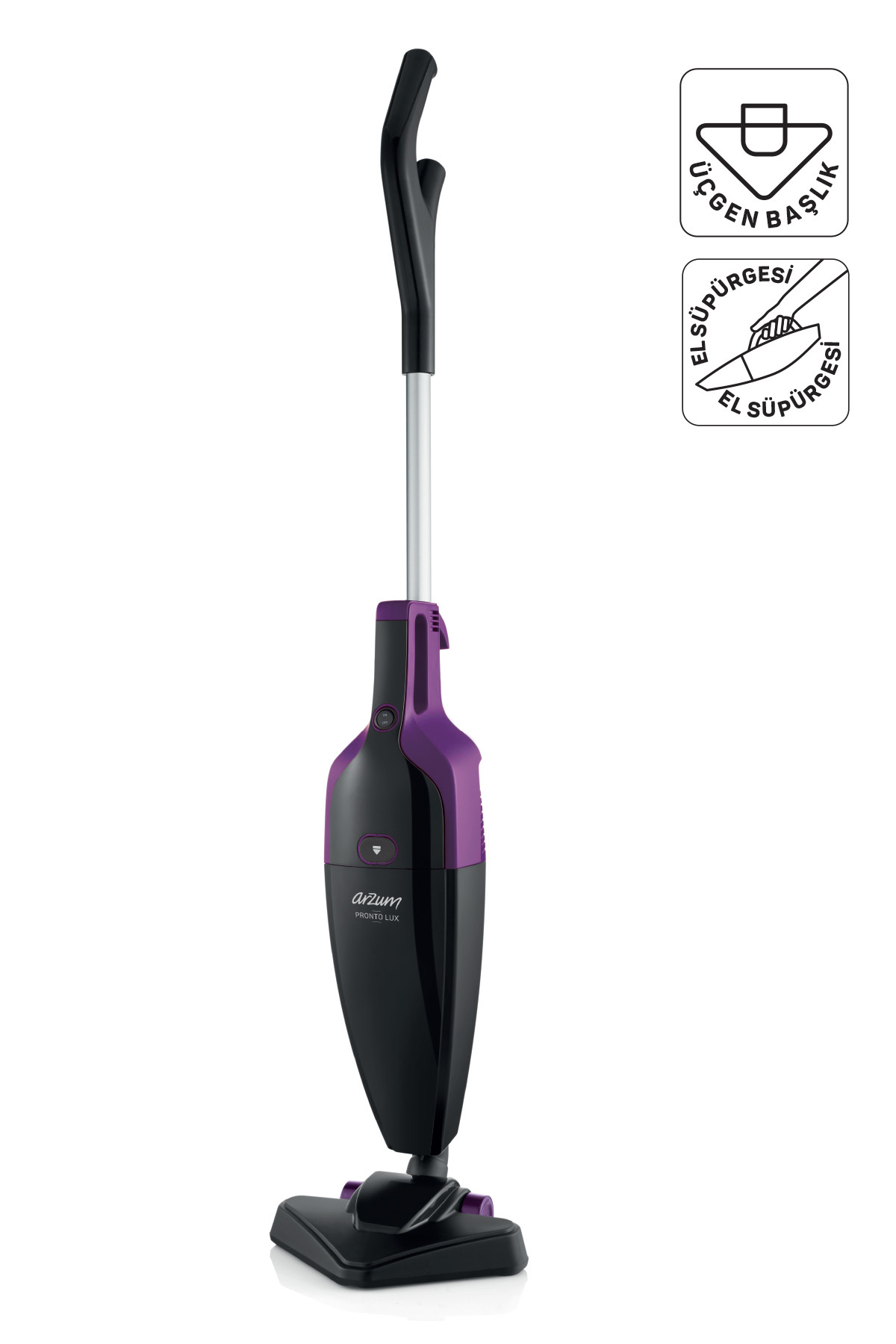 Arzum AR4075 Pronto Lux 2‘si 1 Arada Dikey Elektrikli Süpürge 800W, 1,5 L Toz Haznesi, Mürdüm