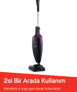 Arzum AR4075 Pronto Lux 2‘si 1 Arada Dikey Elektrikli Süpürge 800W, 1,5 L Toz Haznesi, Mürdüm - Görsel 3