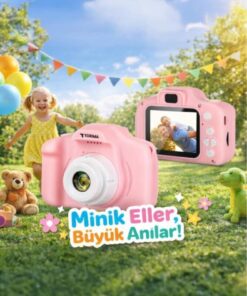 Torima Dijital Fotoğraf Makineleri Çocuk Kamerası 1080P Hd CMR7 Mavi - Görsel 3