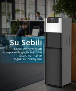Kiwi Su Sebili Gizli Damacanalı ( Sıcak -Soğuk -Ilık ) Kwp-8555 Siyah