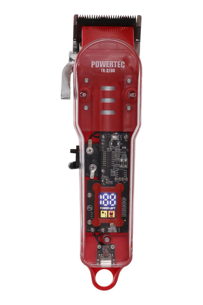 Powertec TR-3100 Profesyonel Şarjlı Saç Sakal Tıraş Makinesi | Makas Hediyeli - Görsel 2