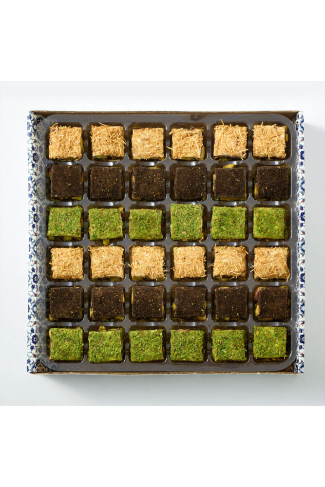 LOQO Özel Hediyelik Kutu Antepfıstıklı Baklava Lokum (NET 500GR) (ÖZEL KUMAŞ ÇANTA HEDİYELİ) - Görsel 3