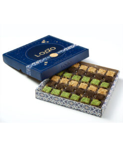 Alternative view of LOQO Özel Hediyelik Kutu Antepfıstıklı Baklava Lokum (NET 500GR) (ÖZEL KUMAŞ ÇANTA HEDİYELİ)