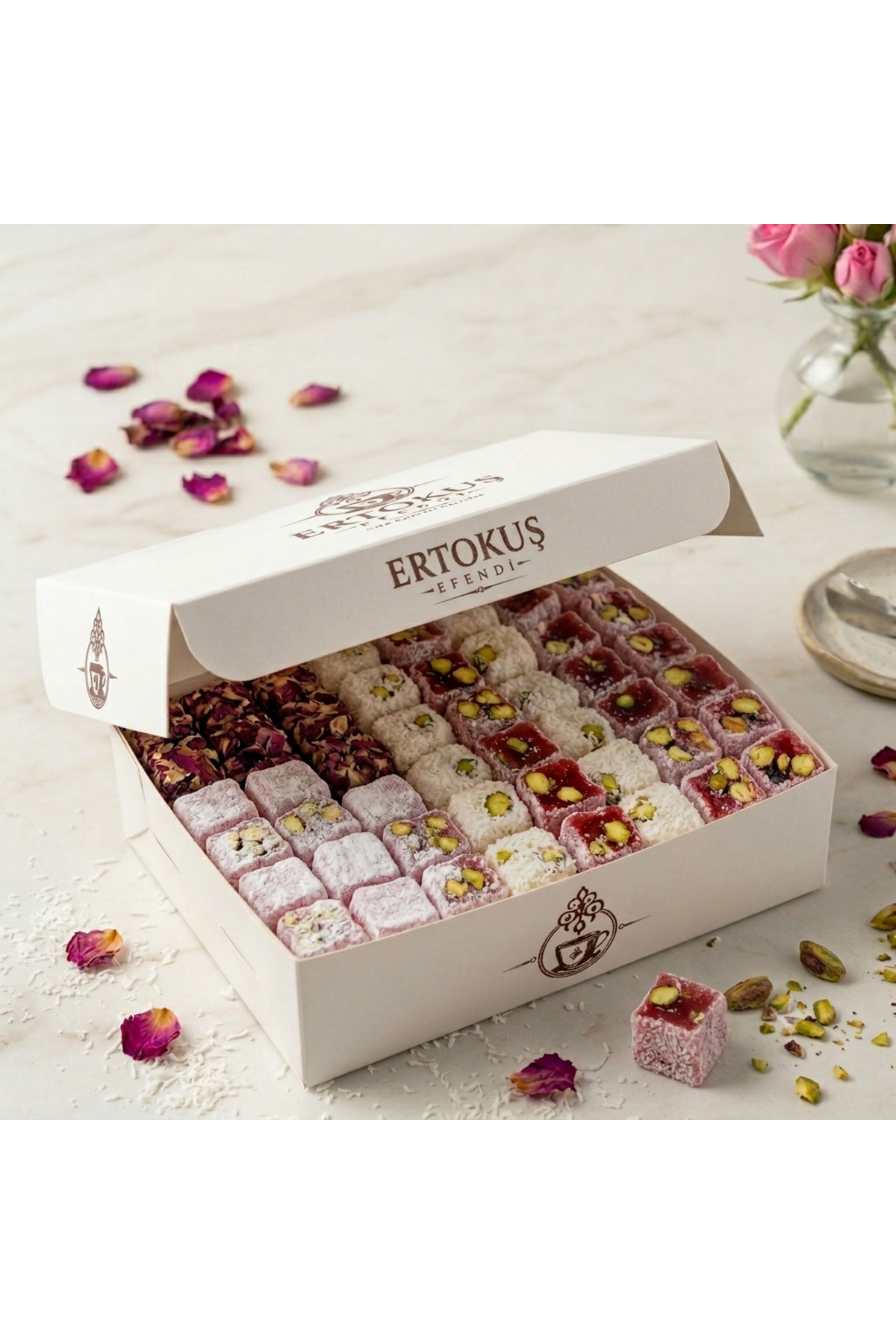 Ertokuş Efendi Isparta KARIŞIK Duble Lokum 250 gr 0 Şeker Pancarlı