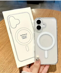 KVK PRİVACY Iphone 16 Kılıf Magsafe Şeffaf Kılıf Kamera Çıkıntılı Darbeye Dayanıklı Kapak