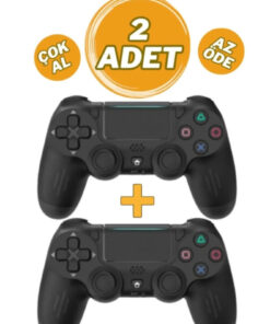Genel Markalar Ps 4 Joystick Tablet Telefon Pc Uyumlu Titreşimli Oyun Kolu 2 Adet - Şarj Kablo Hediyeli Smith