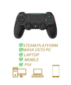 Alternative view of Genel Markalar Ps 4 Joystick Tablet Telefon Pc Uyumlu Titreşimli Oyun Kolu 2 Adet - Şarj Kablo Hediyeli Smith