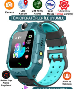 Smartberry Z2 Lbs Konumlu Akıllı Çocuk Takip Saati Sim Kartlı Arama, Kameralı, Gizli Dinleme Özellikli - Yeşil
