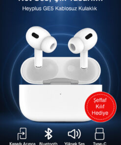 Heyplus 2.nesil Pro Bluetooth Kulaklık Beyaz Kulak içi Kablosuz Kulaklık ios Android Uyumlu