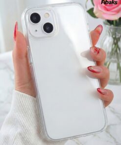 Fibaks iPhone 13/14/15 Kılıf Renksiz Şeffaf Yumuşak Ince Esnek Silikon Kapak