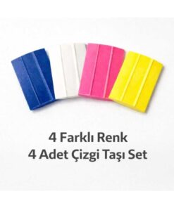 Alternative view of ALBERTOS Terzi Sabun Çizgi Taşı 4 Adet Renkli Kumaş İşaretleme Seti Kolay Silinir