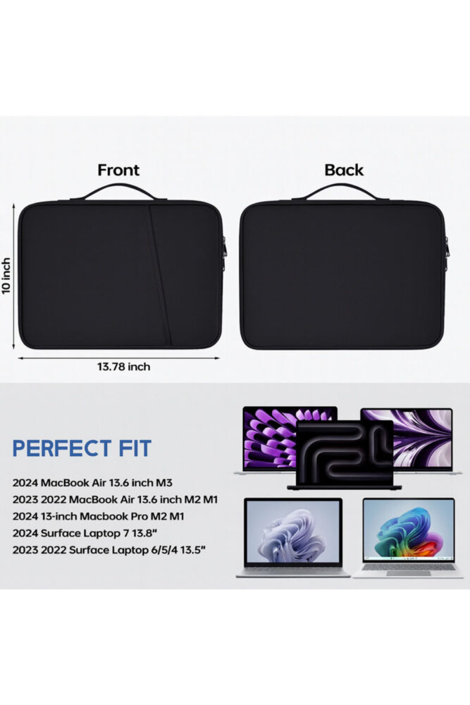 DysCase Macbook Air Pro M2, M1, Ipad, Natebook, Tablet Kılıfı, 14'' Uyumlu Taşıma Çantası - Görsel 3