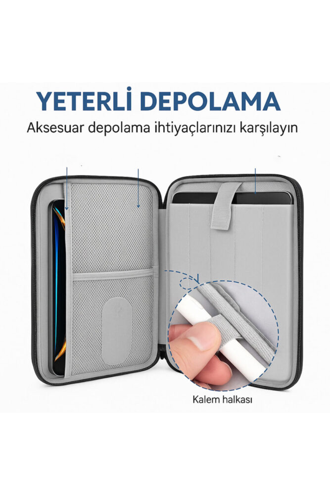 DysCase Macbook Air Pro M2, M1, Ipad, Natebook, Tablet Kılıfı, 14'' Uyumlu Taşıma Çantası - Görsel 2
