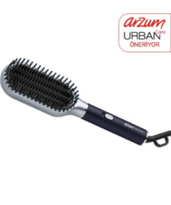 Arzum Revolution Saç Düzleştirici Fırça Seramik Plaka Platin Gri - AR5158