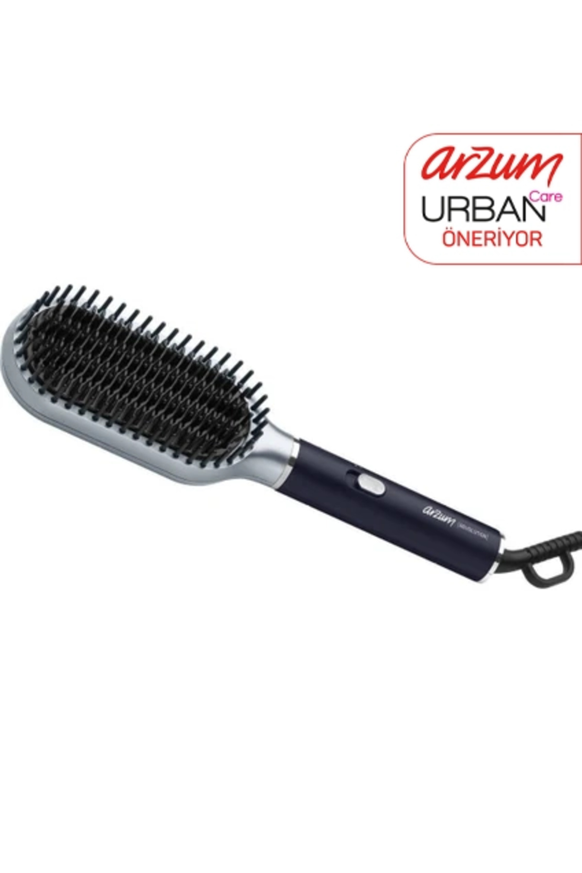 Arzum Revolution Saç Düzleştirici Fırça Seramik Plaka Platin Gri - AR5158