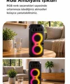 Alternative view of Torima Bluetooth Hoparlör Rgb Işıklı Mikrofonlu Taşınabilir Speaker D41 Siyah