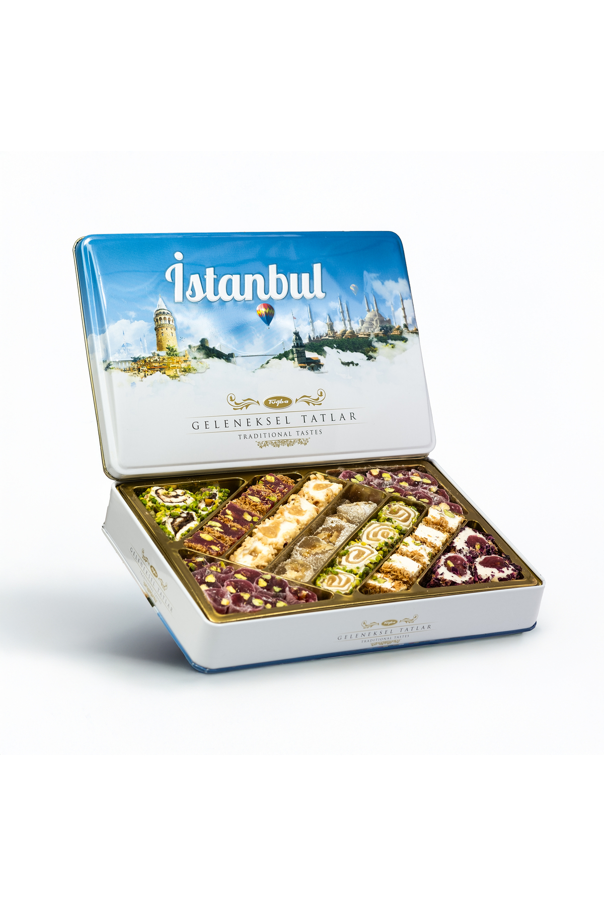 Tuğba Kuruyemiş Geleneksel Tatlar Metal Kutu 540 Gr (İstanbul)