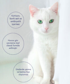 Veturel Kedi Göz Temizleme Solüsyonu Köpek Alerji Kızarıklık Enfeksiyon Gözyaşı Bakımı Göz Damlası 100ml - Görsel 3
