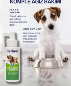 Alternative view of Veturel Ağız Ve Diş Bakım Spreyi 100ml Kedi Ağız Bakımı Köpek Ağız Kokusu Diş Eti Yarası Enfeksiyonu