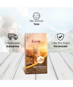 Bonnie Tavuklu Yetişkin Kedi Maması 10 Kg - Görsel 3