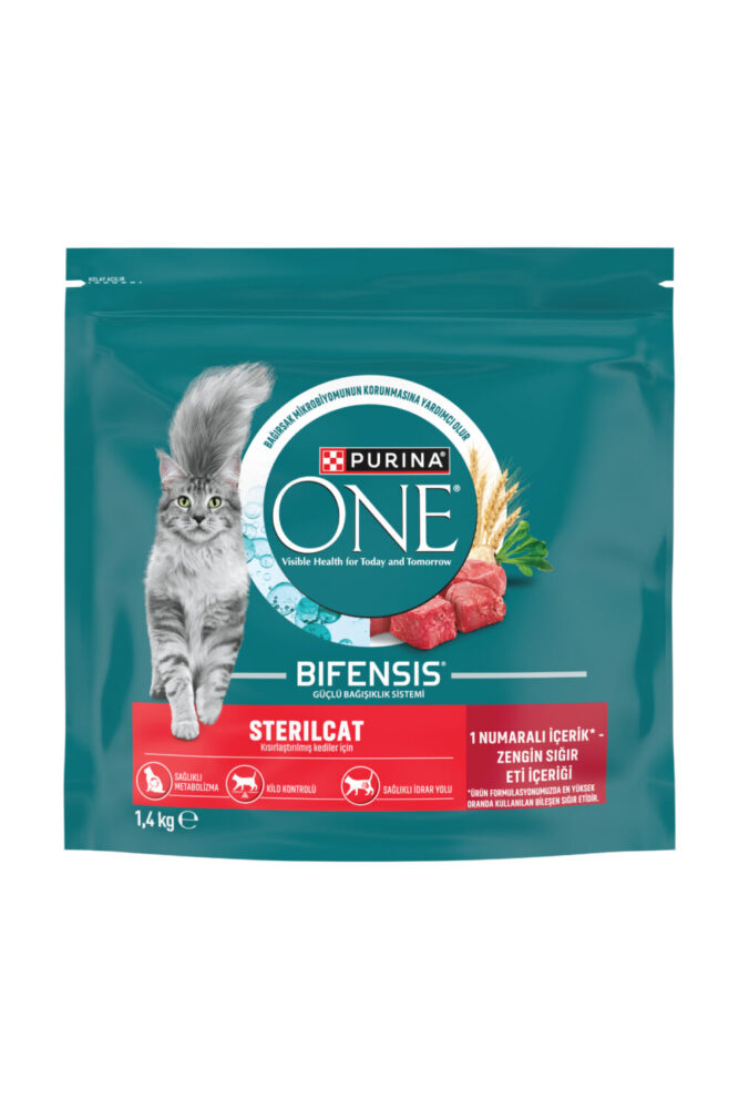 Purina One Sığır Etli Kısırlaştırılmış Kedi Maması 1,4 Kg - Görsel 2