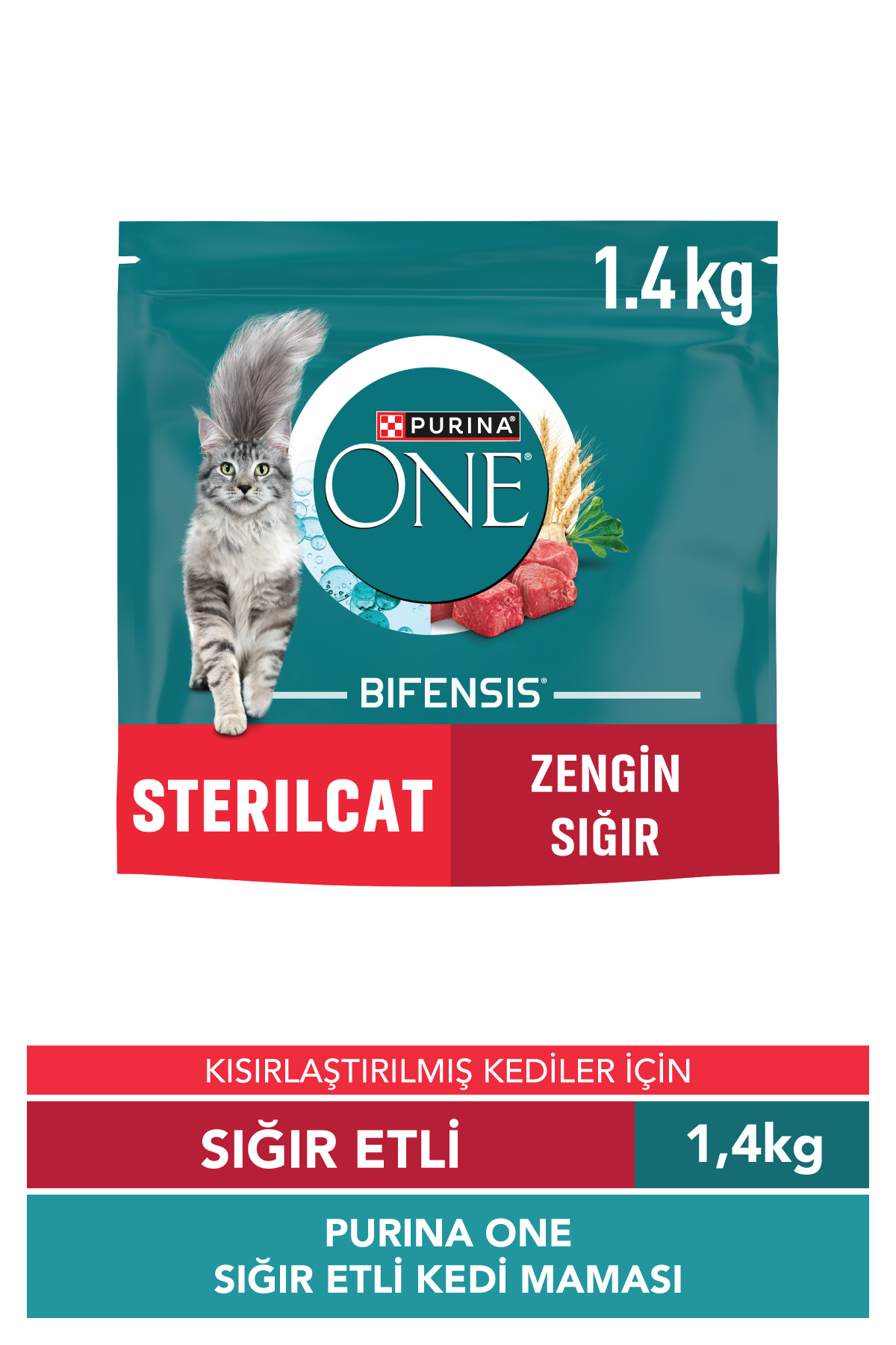 Purina One Sığır Etli Kısırlaştırılmış Kedi Maması 1,4 Kg