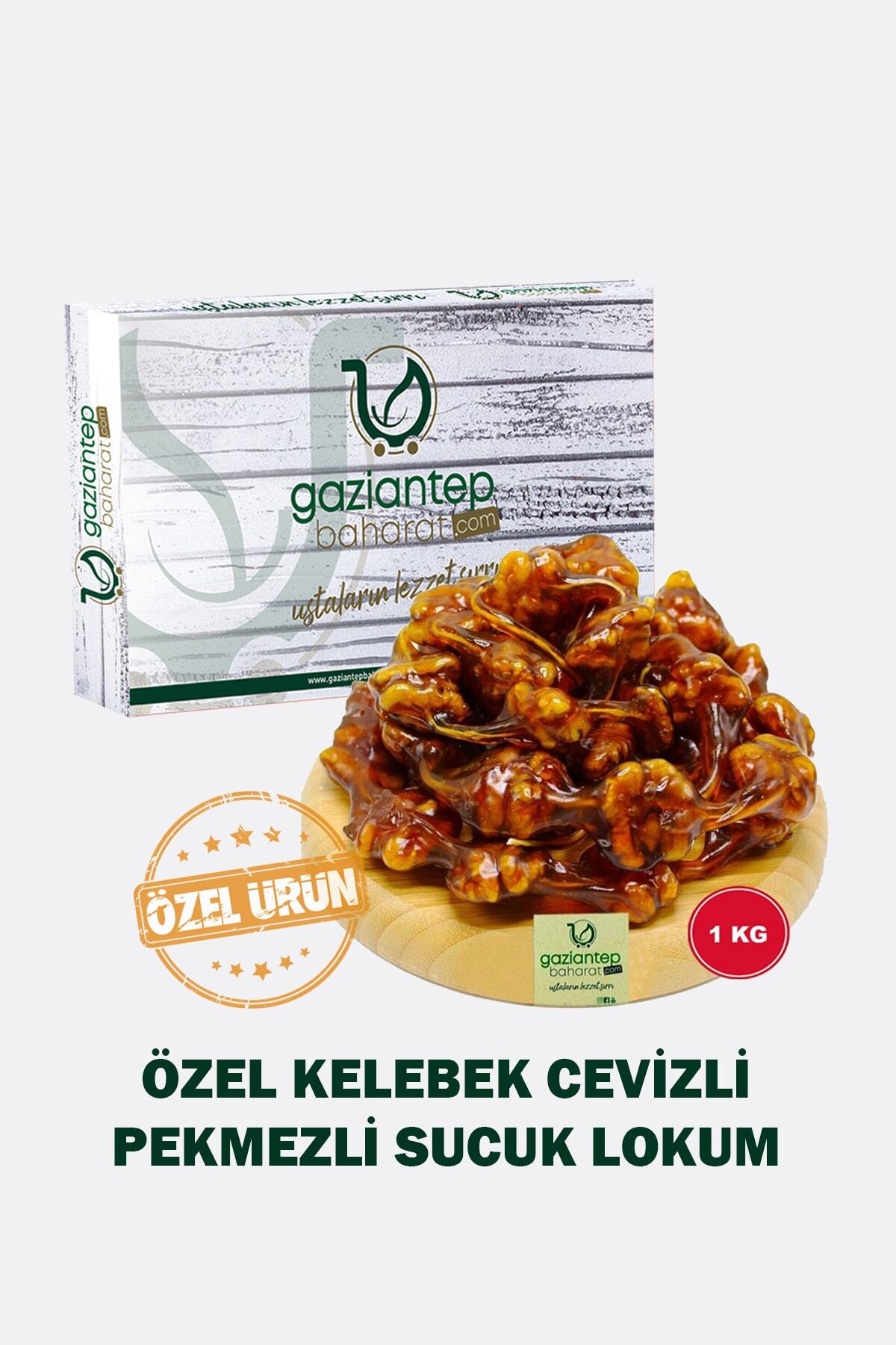 Gaziantep Baharat Cevizli Pekmezli Özel Yapım Antep Cevizli Pekmez Sucuk 1000 gr – Kelebek Sucuk - Görsel 3