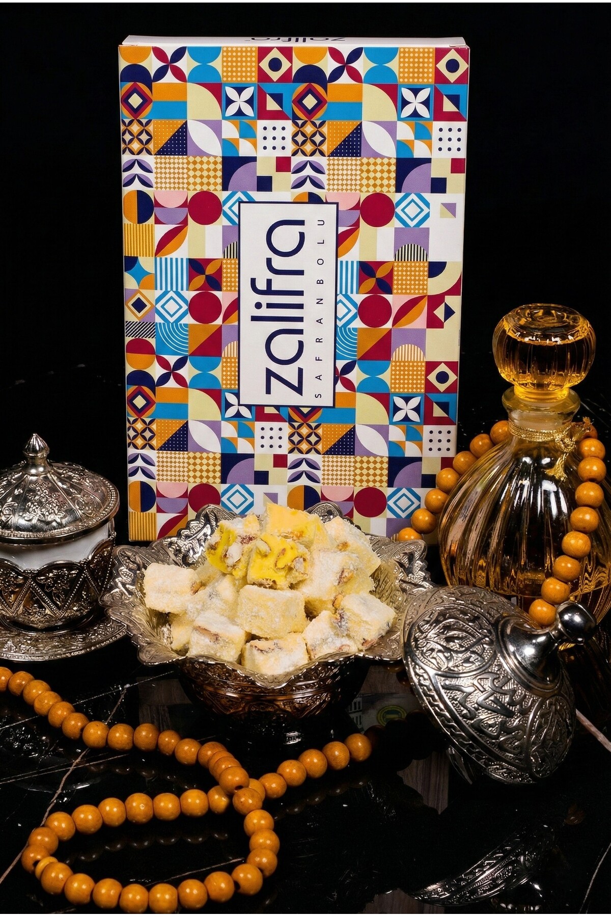Zalifra Safranlı Meşhur (NET 150 GR) Safranbolu Lokumu Glikozsuz, Glutensiz Lokum - Görsel 3