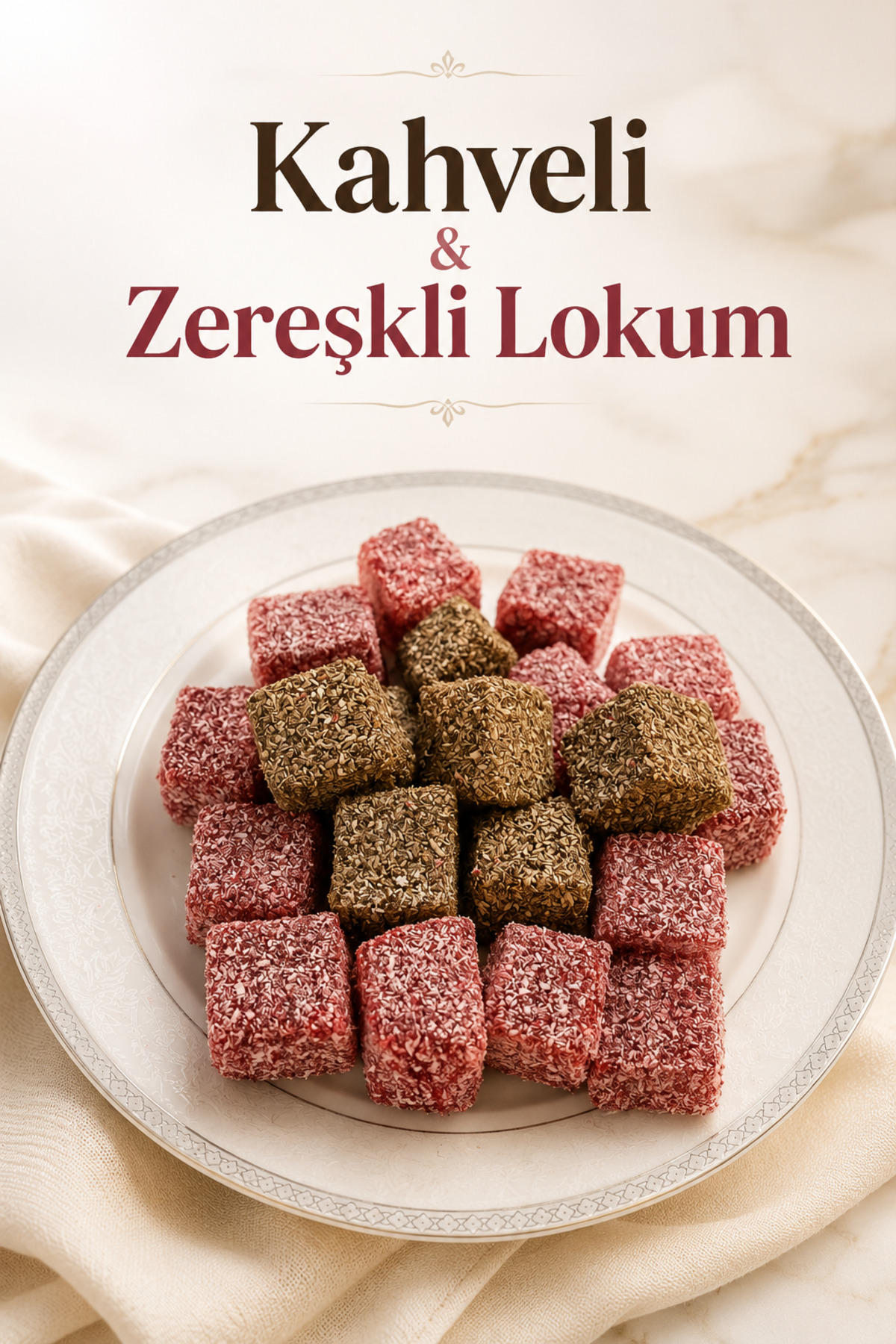 Şener Kahveli & Zereşkli Lokum 500 Gr