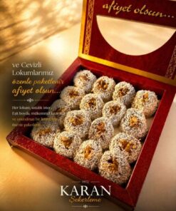 Alternative view of Karan Şekerleme Biga Cevizli Lokum 400g | El Yapımı | Geleneksel Üretim | Bol Cevizli | Taze Lokum
