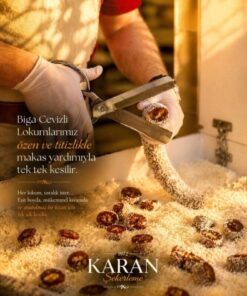 Karan Şekerleme Biga Cevizli Lokum 400g | El Yapımı | Geleneksel Üretim | Bol Cevizli | Taze Lokum - Görsel 3