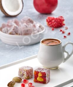 LOQO Nar Aromalı Antep Fıstıklı Çifte Kavrulmuş Lokum 1 Kg (Tek Tek Paketli) 1001