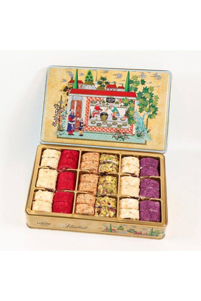 Lokum Atölyesi Hürrem Sultan Antep Fıstıklı,Fındıklı,Bademli,Susamlı Dolma Lokum 600g - Görsel 2
