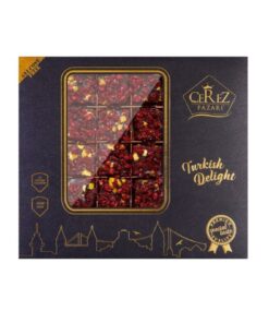 Alternative view of Çerez Pazarı Deri Kutuda Kral Lokum 500 g Glutensiz Gül Yapraklı Spesiyal Antep Fıstıklı