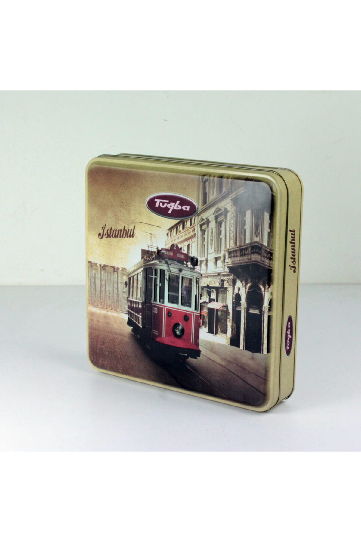 Tuğba Kuruyemiş Tramvaylı Kutuda Antepfıstıklı Karışık Lokum 500gr