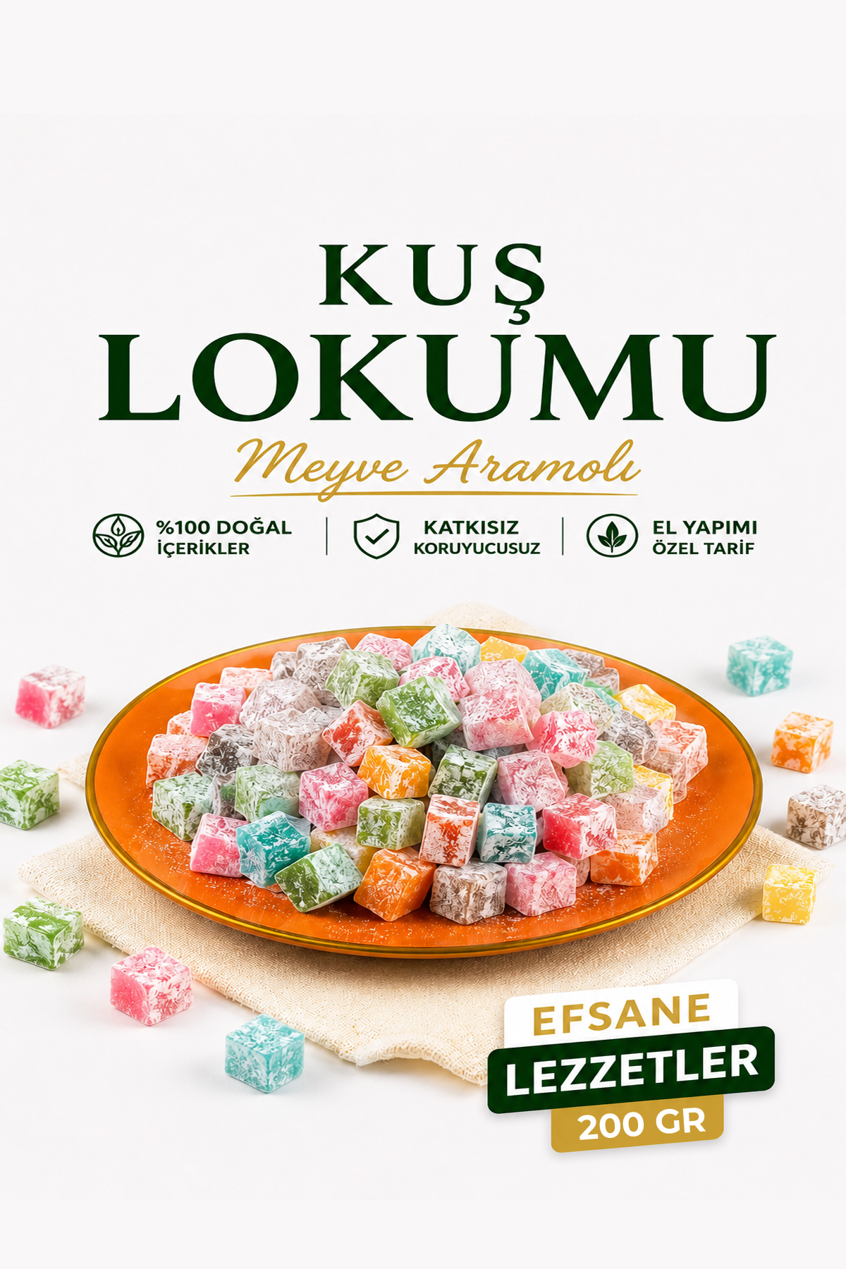 Gaziantep Baharat Meyveli Kuş Lokumu 200 gr