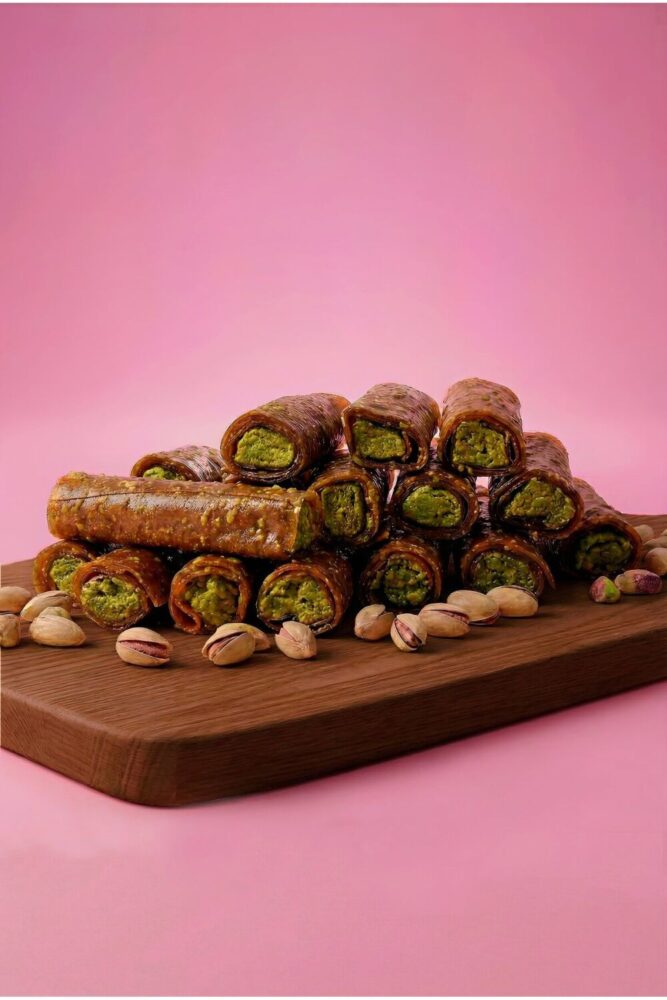 Derme Rulo Pestil - Antep Fıstıklı - Glutensiz - Rafine Şeker İlavesiz 300 g - Görsel 2
