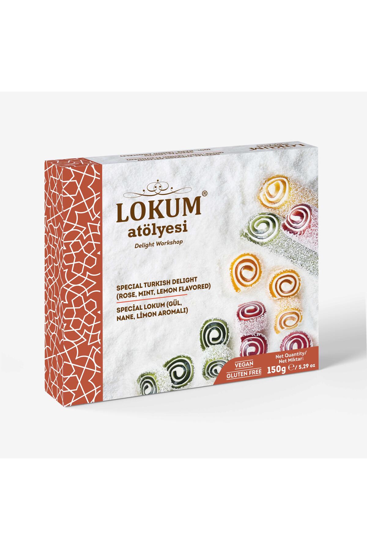 Lokum Atölyesi Special Lokum (Gül,Nane, Limon Aromalı) 150g