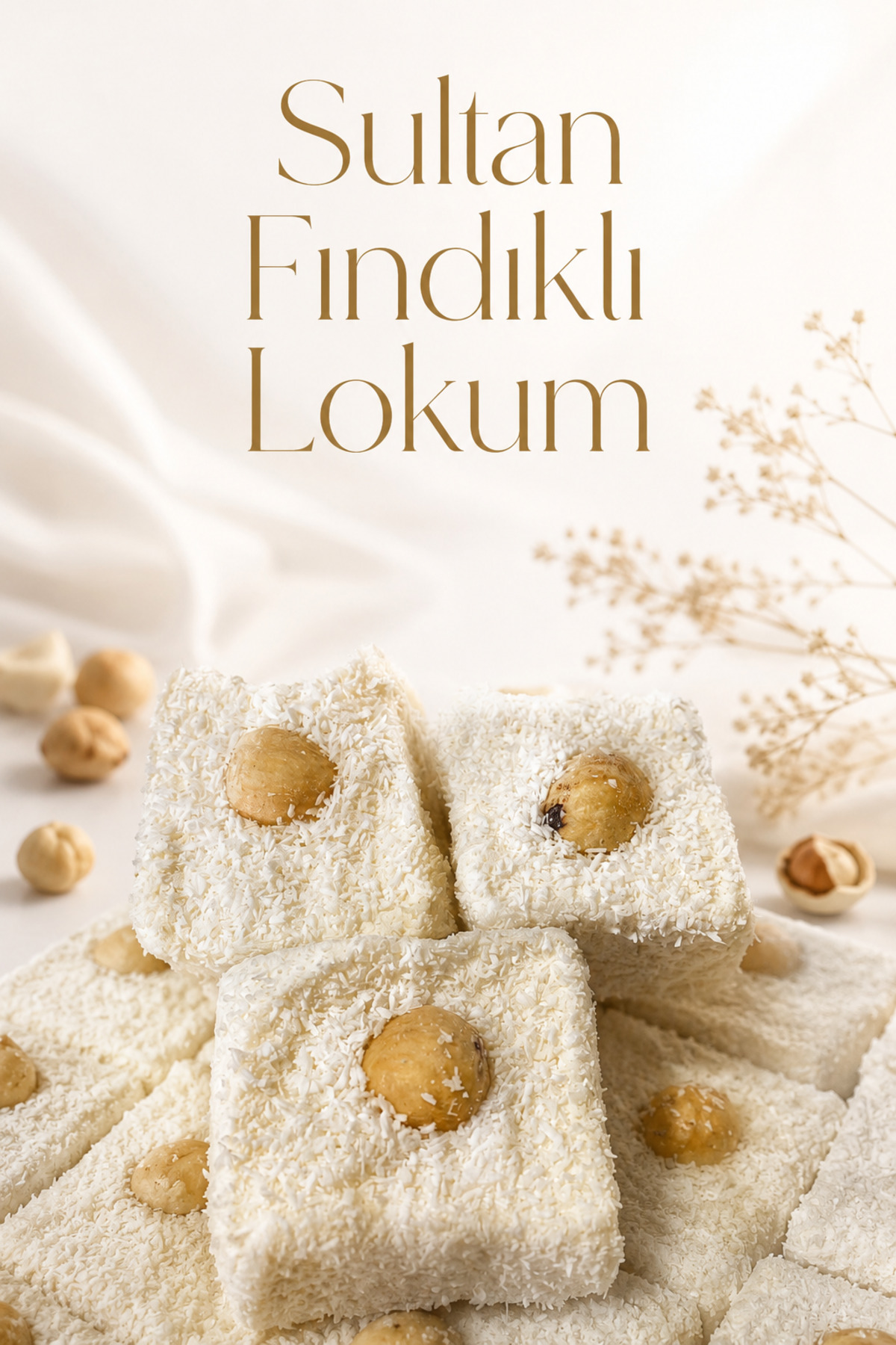 Şener Glikozsuz Lokum 1 Kg Sultan Fındıklı Lokum Atıştırmalık