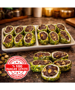 Dadak Lokum ve Kuruyemiş File Antep Fıstığı Kaplamalı Çikolata Dolgulu Lokum 200gram