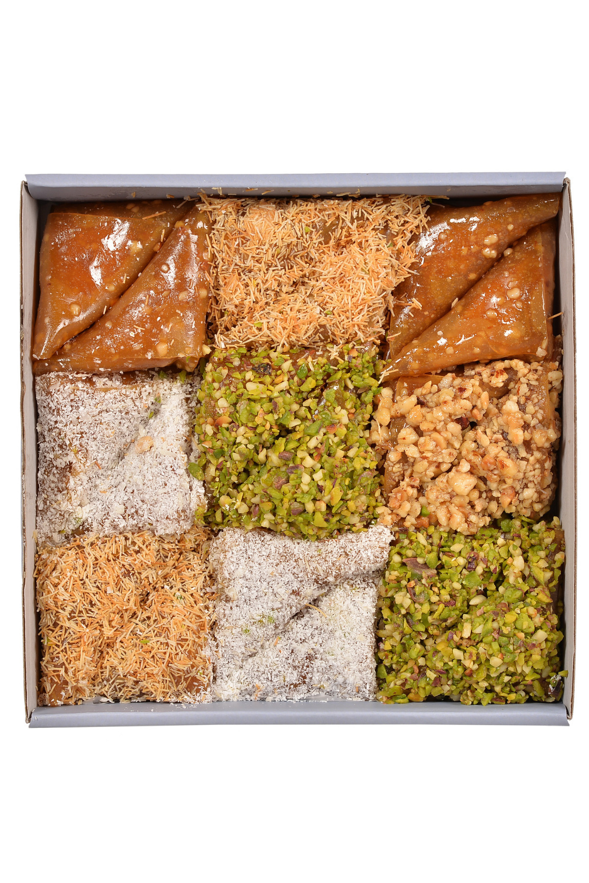 Bİrsalkım Pestİl & Köme Gümüşhane ' Den 4 Çeşit Karışık Muska Paketi 500gr (ANTEP FISTIKLI-FINDIKLI-KADAYIFLI-H.CEVİZLİ)