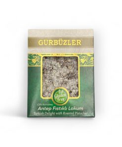 GÜRBÜZLER KURUYEMİŞ GÜRBÜZLER Glutensiz Çifte Kavrulmuş Antep Fıstıklı Lokum 400g