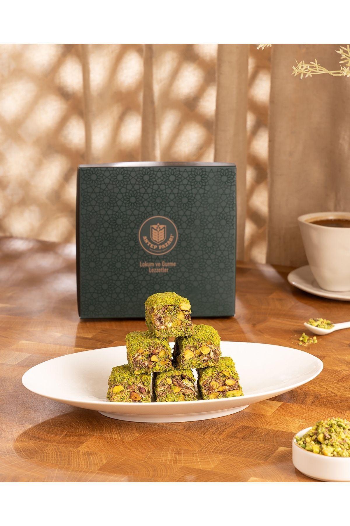 Antep Pazarı Antep Fıstıklı Baklava Lokum - 300g
