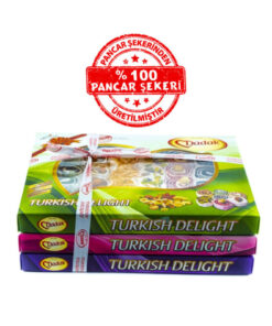 Dadak Lokum ve Kuruyemiş 3'lü Bağlama Paket Lokum 3*400 G