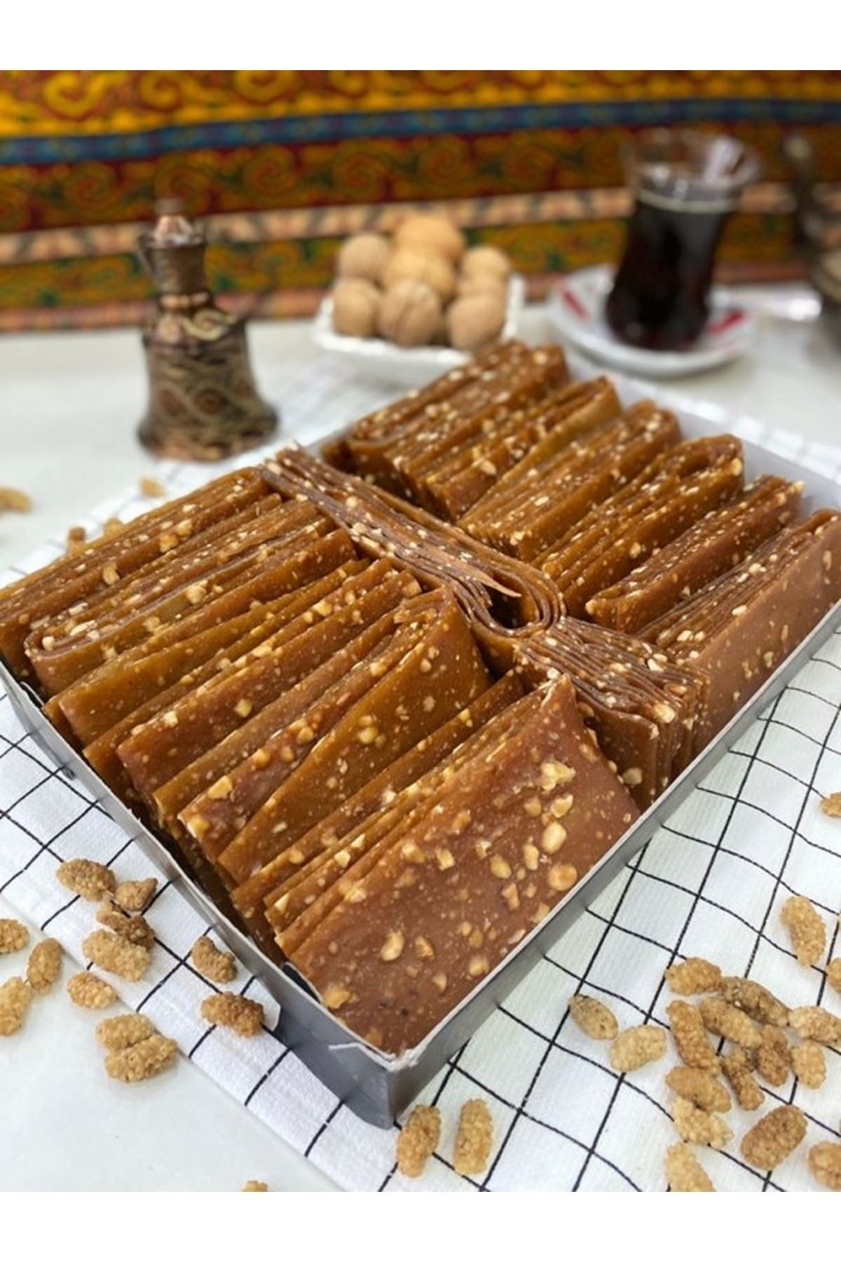 GURMEKENT Dut Pestili - Cevizli Dut Pestili - Elazığ Yöresel Cevizli Dut Pestili 500 gram